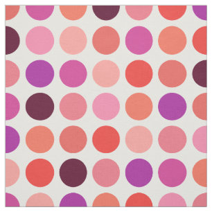 Tissu Chic coloré motif pois monogramme