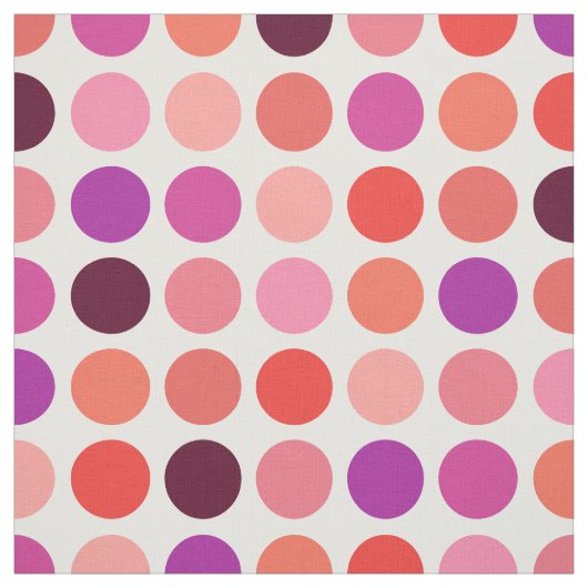 Tissu Chic coloré motif pois monogramme (Échantillon)