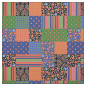 Tissu chic de patchwork de Faux de style d'art (Échantillon)