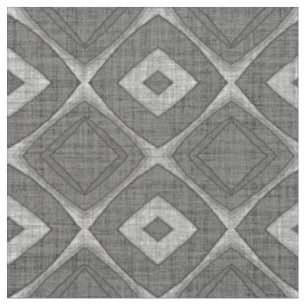 Tissu Chic Design Gris Faux Batik Linge Carré Motif