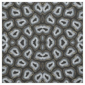 Tissu Chic Gold Black White Agate Geode Stones (Échantillon)