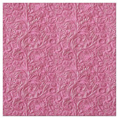 Tissu Chic hot pink tooled leather floral (Échantillon)