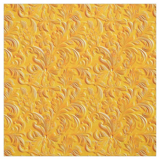 Tissu Chic marigold tooled leather  (Échantillon)