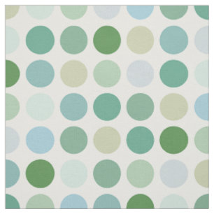 Tissu Chic monogramme vert pois motif