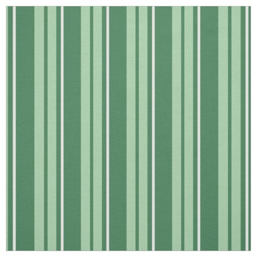Tissu Chic Vert Foncé, Vert Pâle, Rayures de Code-Barres (Échantillon)