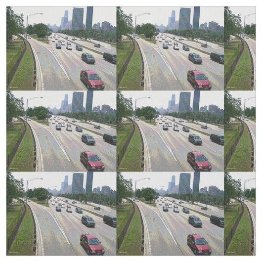 Tissu Chicago en grès (Échantillon)