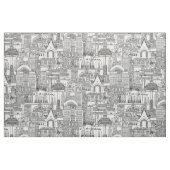Tissu Chicago toile noir (Fat Quarter)