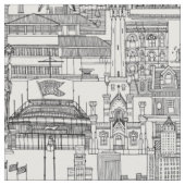 Tissu Chicago toile noir (Fermer)