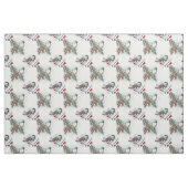 Tissu Chickadee d'hiver Aquarelle Noël (Fat Quarter)