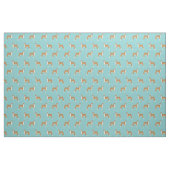 Tissu Chien basenji bleu clair (Fat Quarter)
