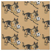 Tissu chien berger allemand (Échantillon)