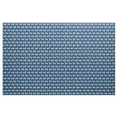 Tissu Chien bleu marine des Pyrénées (Yard)