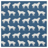 Tissu Chien bleu marine des Pyrénées (Échantillon)