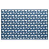 Tissu Chien bleu marine des Pyrénées (Fat Quarter)