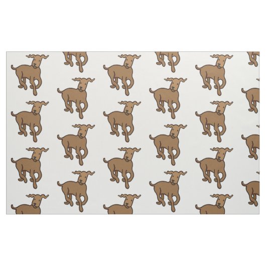 Tissu chien Brown (Fat Quarter)