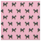 Tissu Chien de Bernedoodle rose (Échantillon)
