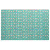 Tissu chien de cochon turquoise (Yard)