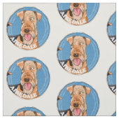 Tissu Chien de Cute Airedale (Échantillon)