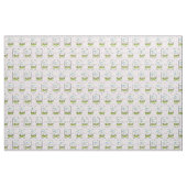 Tissu Chien de levure Bichon de printemps avec fleurs - (Yard)
