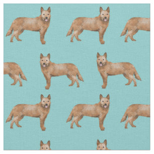 Tissu chien de race australienne rousse leeler-chien ble