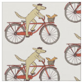 Tissu Chien de recyclage avec l'écureuil (Fermer)