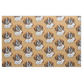 Tissu chien de saint bernard (Fat Quarter)