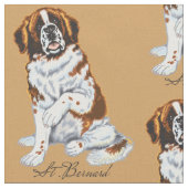 Tissu chien de saint bernard (Fermer)