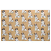Tissu chien de saint bernard (Fat Quarter)