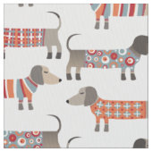 Tissu Chien de saucisse Dachshund (fermé)