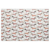 Tissu Chien de saucisse Dachshund (Fat Quarter)