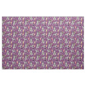 Tissu Chien de Schnauzer et vin pourpre (Fat Quarter)