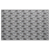 Tissu chien de terre-neuve gris (Fat Quarter)