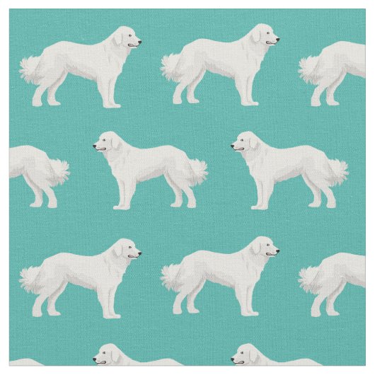 Tissu Chien des Pyrénées (Fermer)