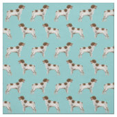 Tissu chien d'espagne de Brittany bleu clair (Échantillon)