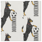 Tissu Chien Dobermann ou Doberman Pinscher (Fermer)
