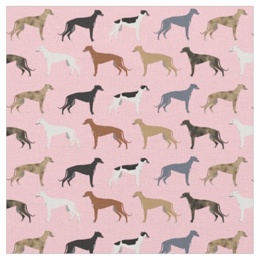 Tissu chien gris couleur rose (Fermer)