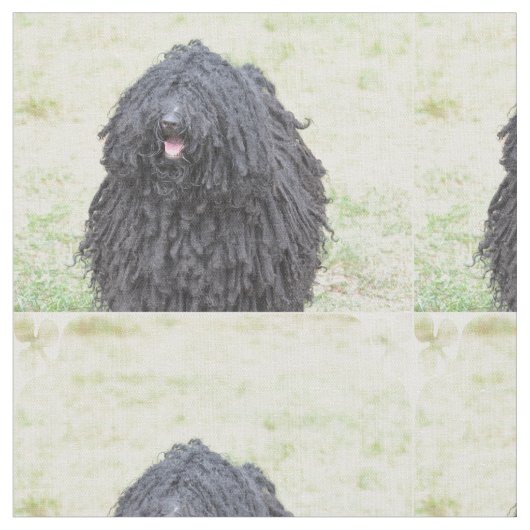 Tissu Chien hirsute de Puli (Fermer)