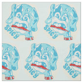 Tissu Chien mangeant du piment chaud (Échantillon)