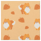 Tissu Chien mignon Kawaii Pomeranian (Fermer)