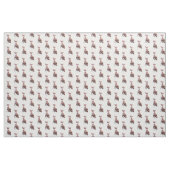 Tissu Chien motif marron et blanc tendance Pit Bull  (Yard)