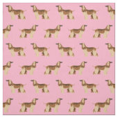 Tissu chien rose hollandais (Échantillon)