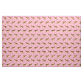 Tissu chien rose hollandais (Fat Quarter)