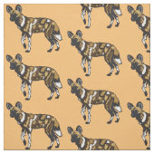 Tissu Chien sauvage africain (Échantillon)