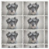 Tissu Chien Schnauzer (Échantillon)