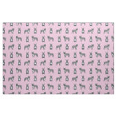 Tissu Chien-taureau gris en rose (Fat Quarter)
