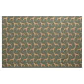 Tissu Chien vert foncé (Fat Quarter)