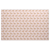 Tissu chien vizsla rose (Fat Quarter)