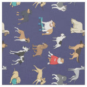 Tissu Chiens (Fermer)