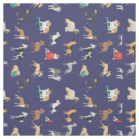 Tissu Chiens (Échantillon)