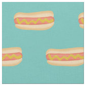 Tissu Chiens chauds mignons (Fermer)